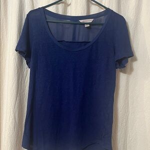 Banana Republic Navy Short Sleeve Tee